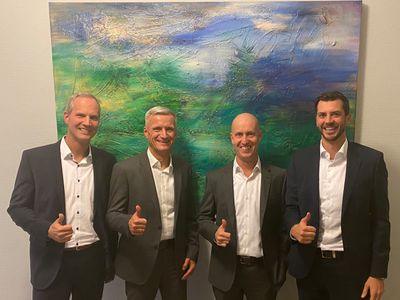 Gruppenbild v.l.n.r. Paul Ehrlich, Roland Simon, Peter Ehrlich, Peter Enders