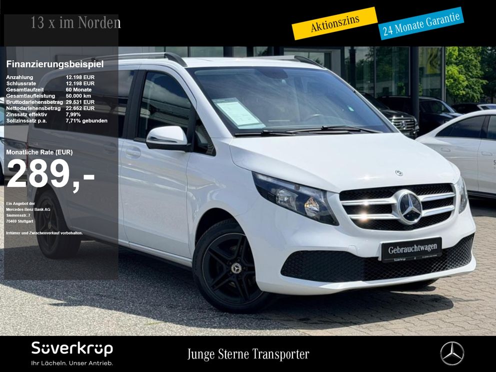 MERCEDES-BENZ V 220 RISE KOMPAKT AHK KAMERA SITZHEIZUNG KLIMA MBUX 5SITZE