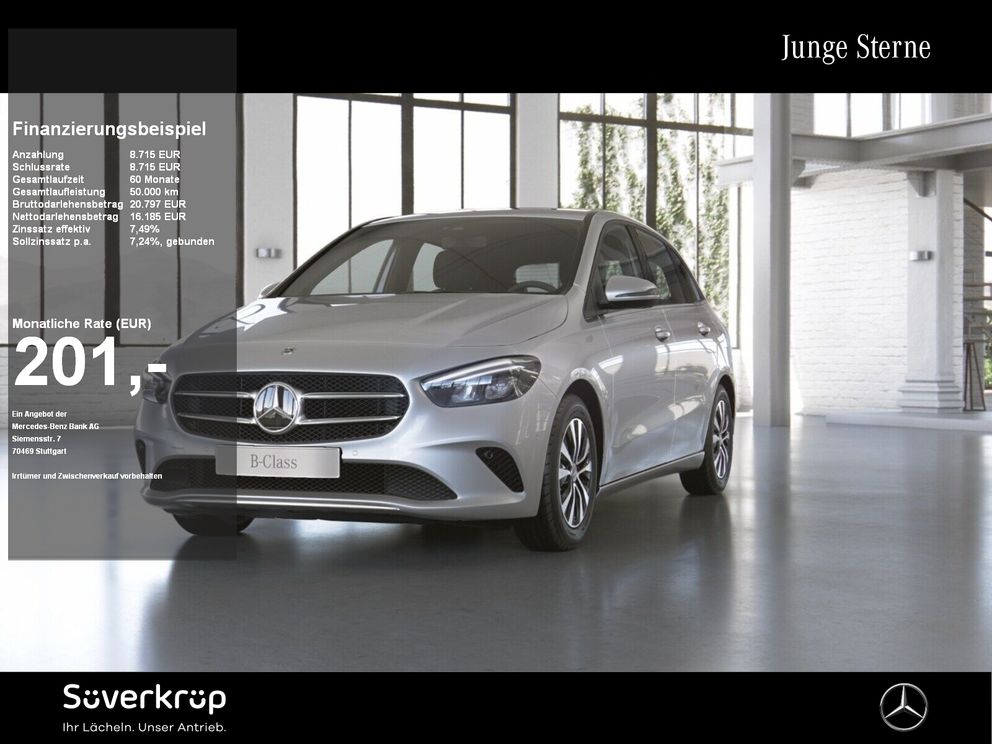 MERCEDES-BENZ B 200 d KAMERA SPUR PDC SHZ
