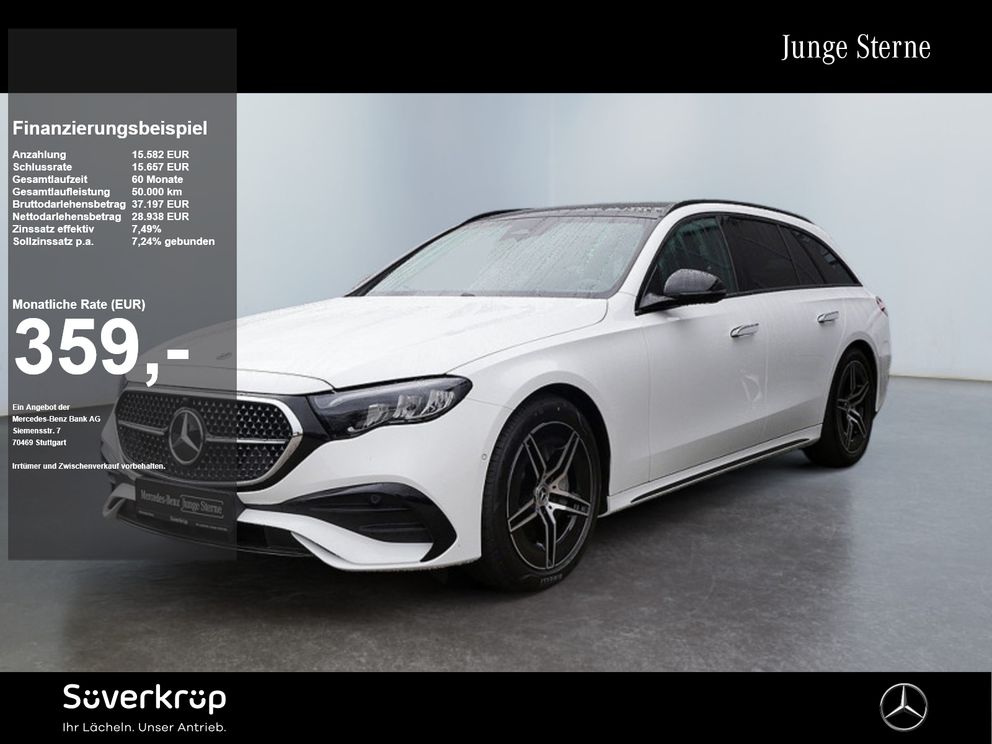 MERCEDES-BENZ E 200 T , AMG NIGHT AHK DISTR KAMERA PANO SPUR