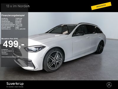 MERCEDES-BENZ C 200 d T AMG NIGHT SPUR AHK DISTR 360 PDC SHZ