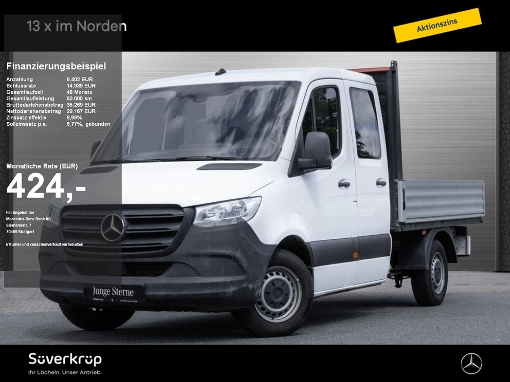 MERCEDES-BENZ Sprinter 211 DoKa Pritsche AHK/KLIMA/6 SITZE