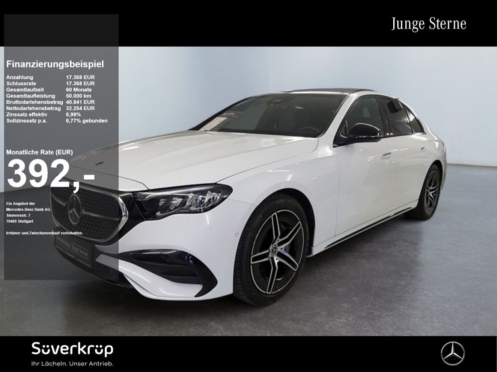 MERCEDES-BENZ E 220 d , AMG NIGHT DISTR KAMERA PANO SPUR PDC