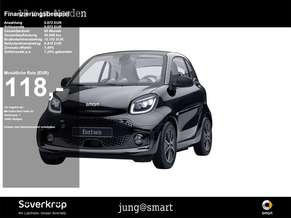 SMART EQ fortwo coupe passion KAMERA PANO PDC SHZ