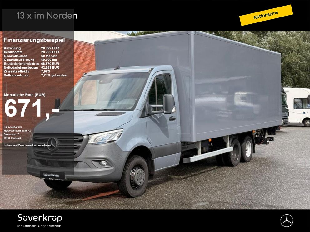 MERCEDES-BENZ Sprinter 519 KOFFER/LBW ZUSATZACHSE KLIMA LED AUTOM