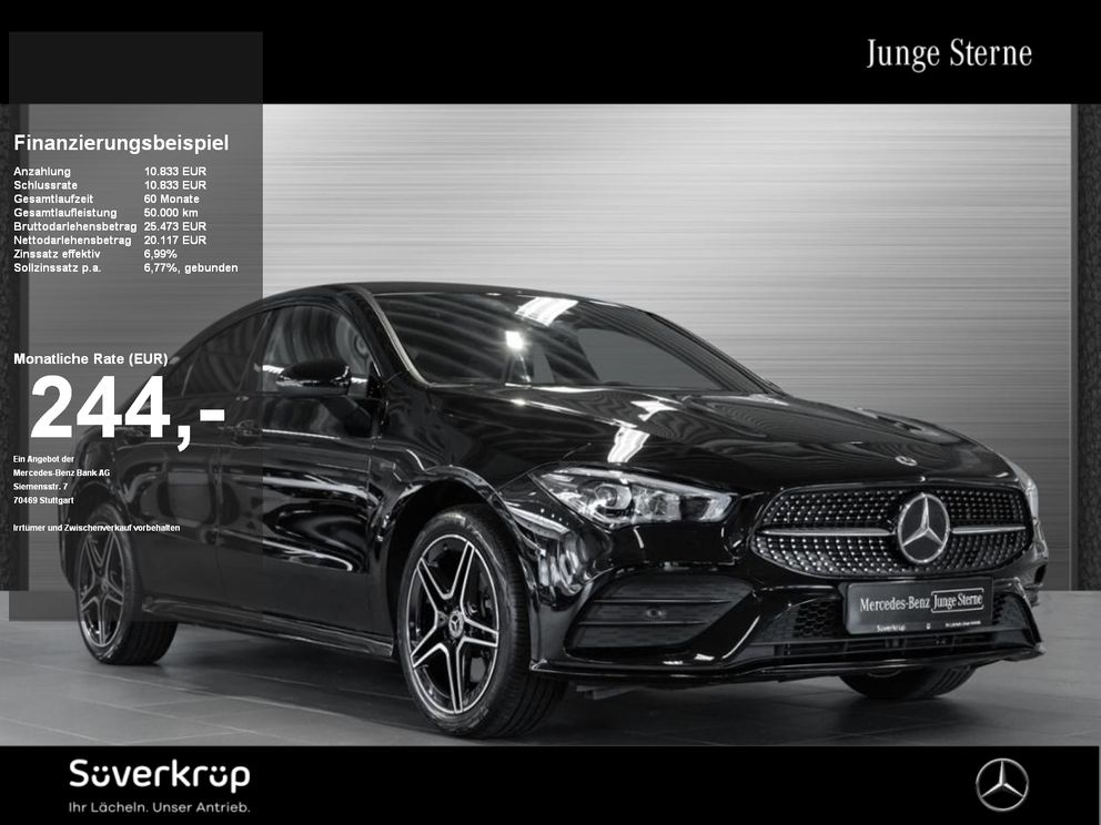 MERCEDES-BENZ CLA 250 e Coupé AMG NIGHT SPUR PDC SHZ