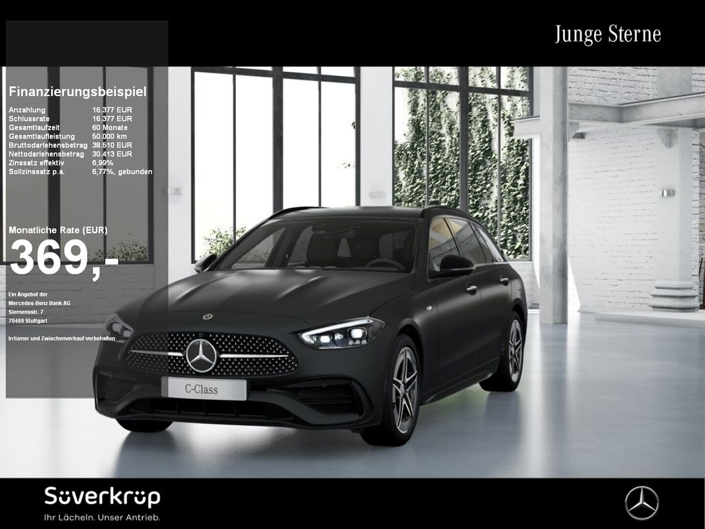 MERCEDES-BENZ C 300 e T // AMG NIGHT PREMIUM MEMO 360 AHK SPUR