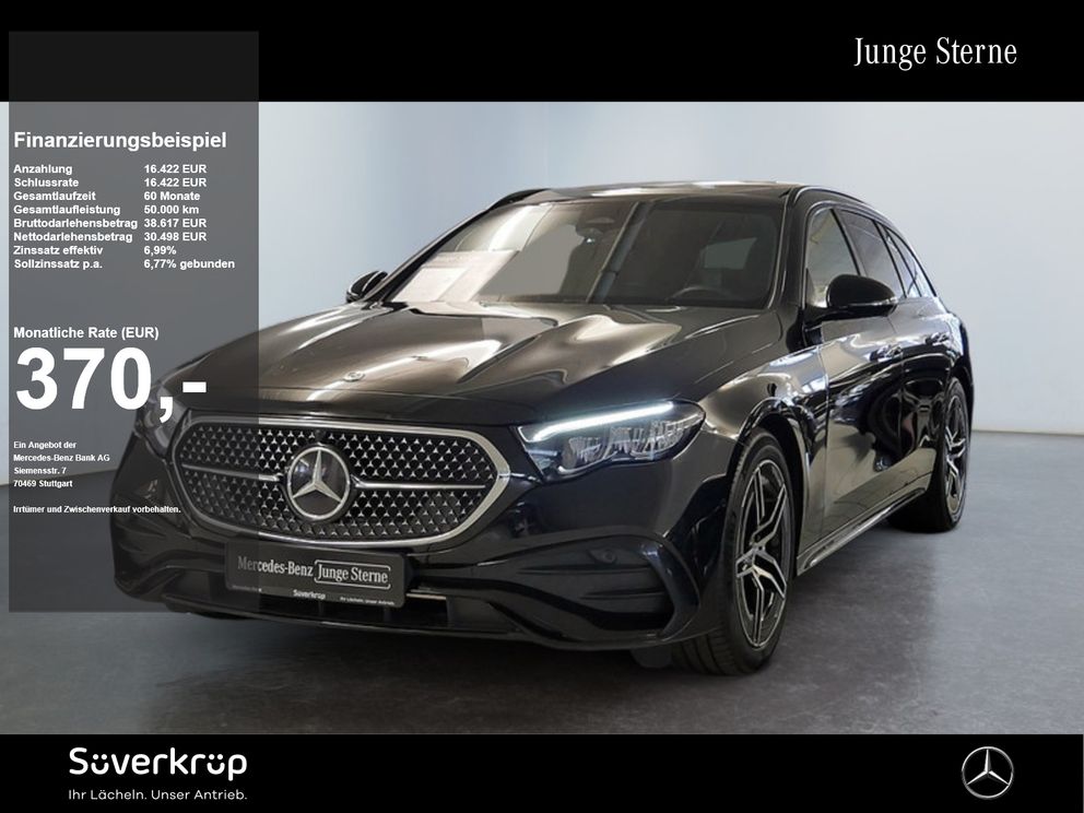 MERCEDES-BENZ E 200 T , AMG NIGHT AHK DISTR KAMERA PANO SPUR