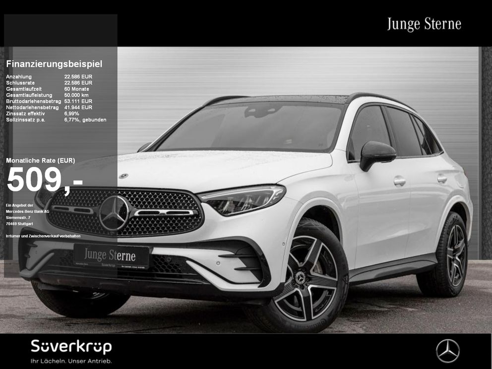 MERCEDES-BENZ GLC 300 de 4M , AMG NIGHT DISTR SPUR PANO AHK