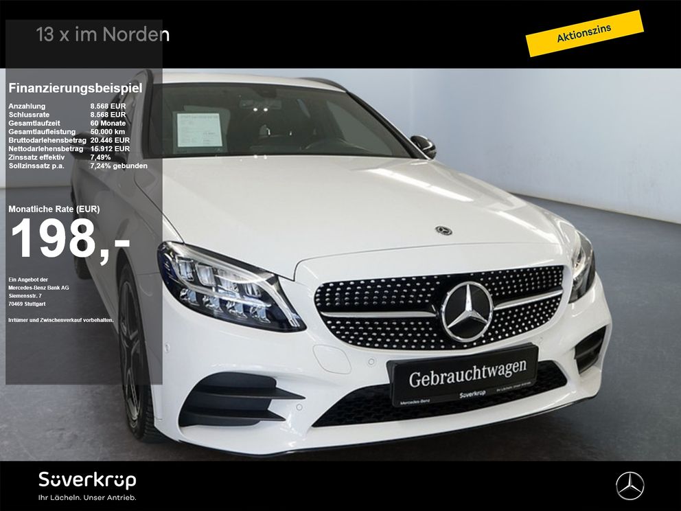 MERCEDES-BENZ C 200 T AMG NIGHT PDC SHZ