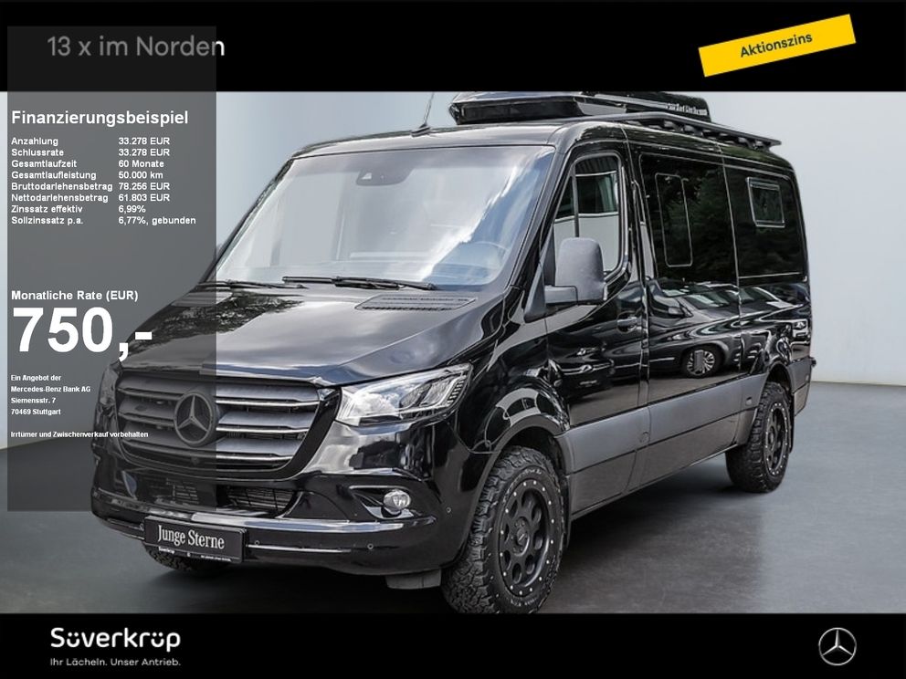 MERCEDES-BENZ Sprinter 319 WOHNMOBIL L2H1 LED 6ZYL STANDH 360° AUTOM