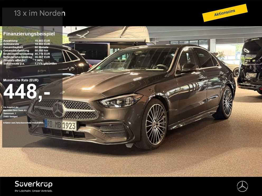 MERCEDES-BENZ C 220 d AMG MEMO 360 AHK DISTR KAMERA SPUR PDC