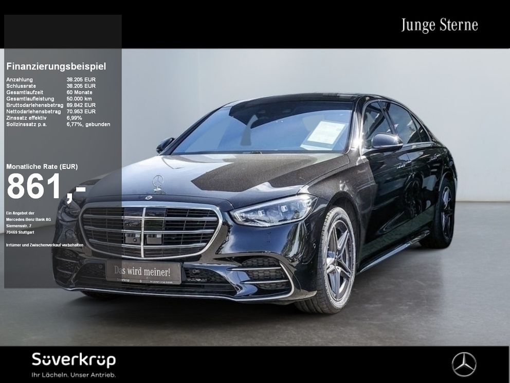 MERCEDES-BENZ S 580 4M lang , BURM AMG SPUR DISTR PANO 360