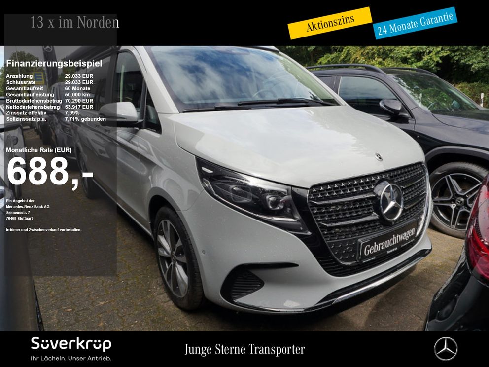 MERCEDES-BENZ V 250 MARCO POLO KÜCHE MOPF MARKISE AIRMATIC 360