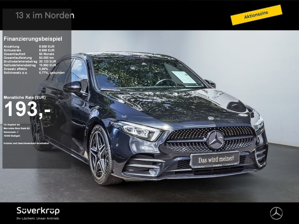 MERCEDES-BENZ A 220 PREMIUM AMG NIGHT SPUR KAMERA PDC SHZ