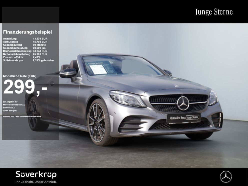 MERCEDES-BENZ C 400 4M Cabrio AMG NIGHT COMAND MEMO MULTI 360