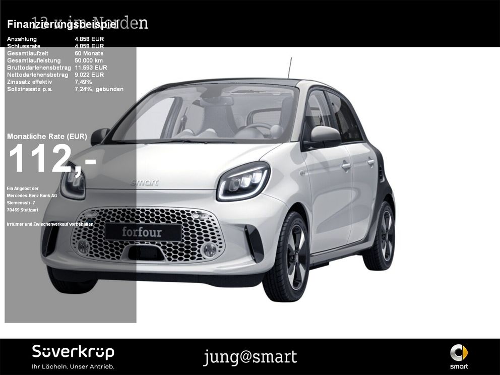 SMART EQ forfour passion 22kW EXCLUSIVE 22KW KAMERA