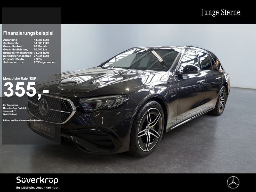 MERCEDES-BENZ E 220 T d ,  AMG NIGHT AHK DISTR KAMERA PANO PDC