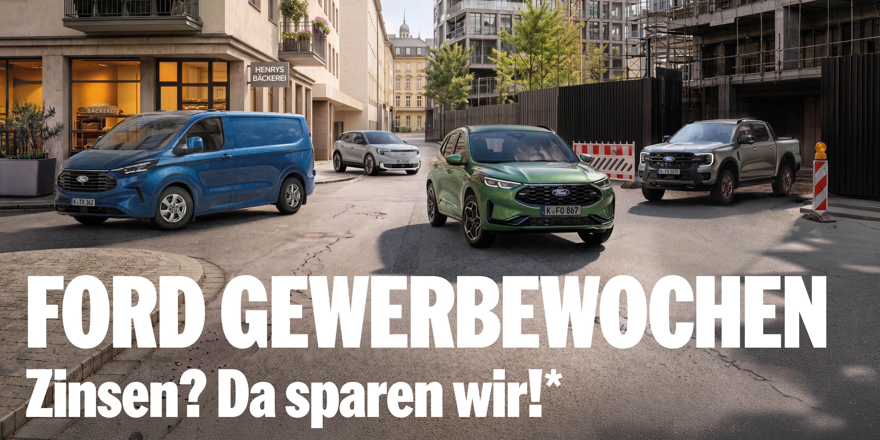 Ford Gewerbewochen mit 0 % Finanzierung