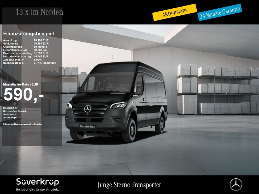 MERCEDES-BENZ Sprinter 319 KASTEN L2H2 ALLRAD WINTER 360° LED KLIMA