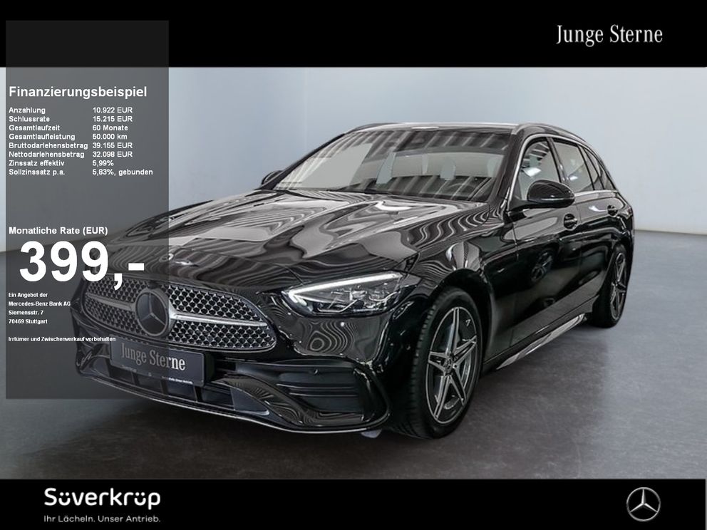 MERCEDES-BENZ C 220 d T // AMG DISTR SPUR AHK KAMERA PDC SHZ