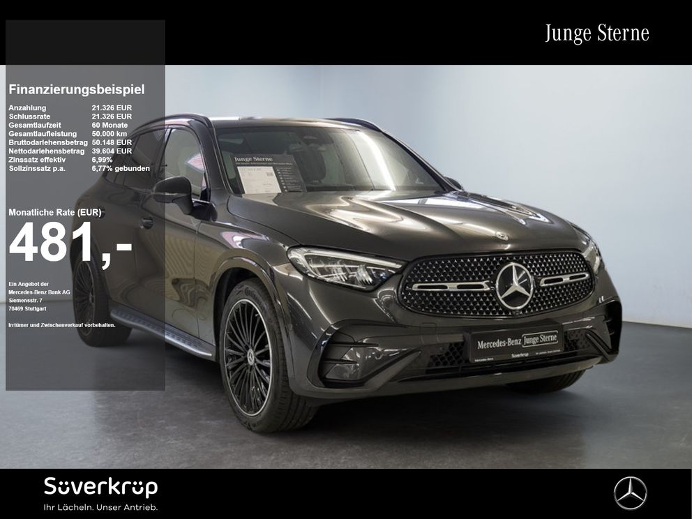 MERCEDES-BENZ GLC 300 d 4M , AMG BURM NIGHT MEMO 360 AHK DISTR