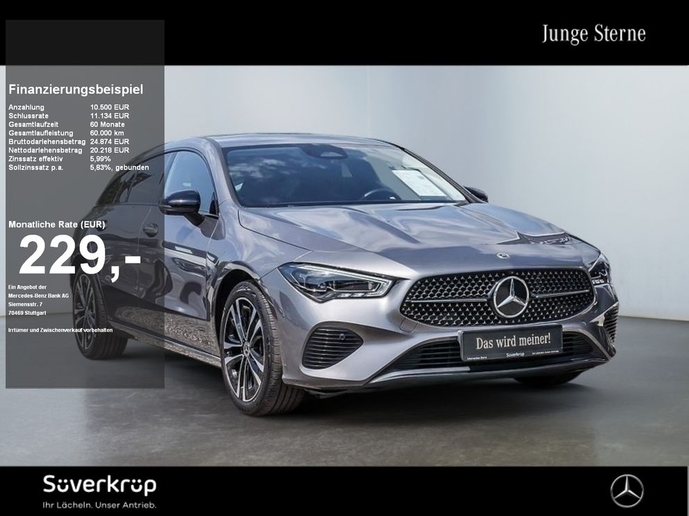 MERCEDES-BENZ CLA 180 SB , PROGRESSIVE NIGHT SPUR 360 PDC SHZ