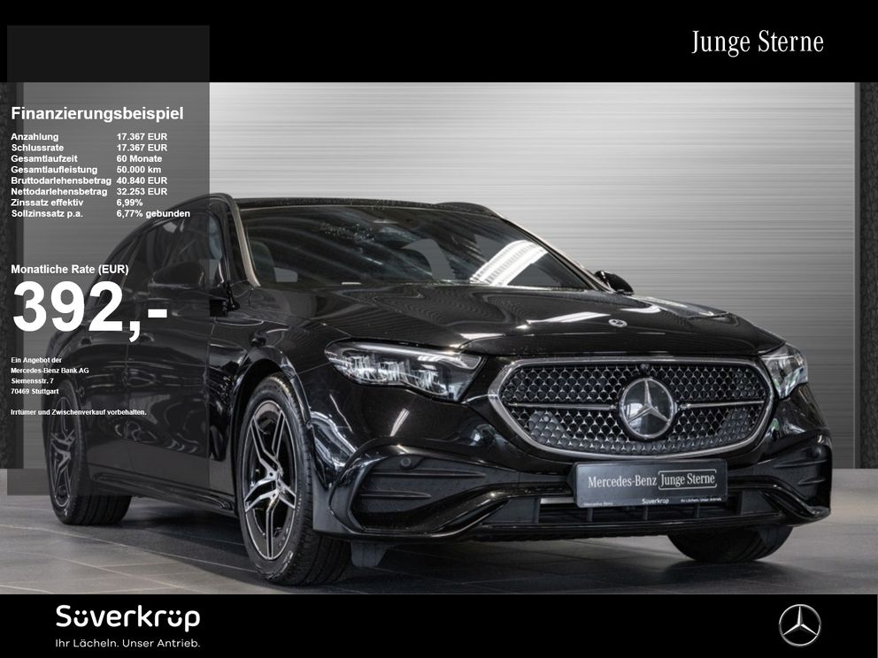 MERCEDES-BENZ E 200 T , AMG NIGHT AHK DISTR KAMERA PANO SPUR