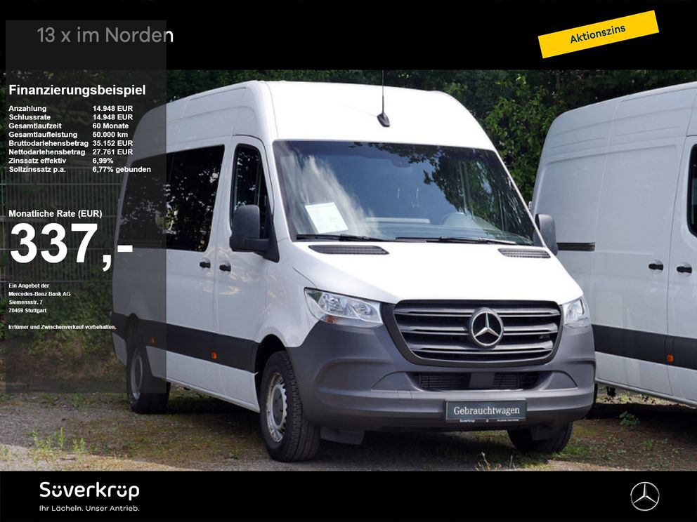 MERCEDES-BENZ Sprinter 316 TOURER L2H2 8SITZER STANDH KAMERA