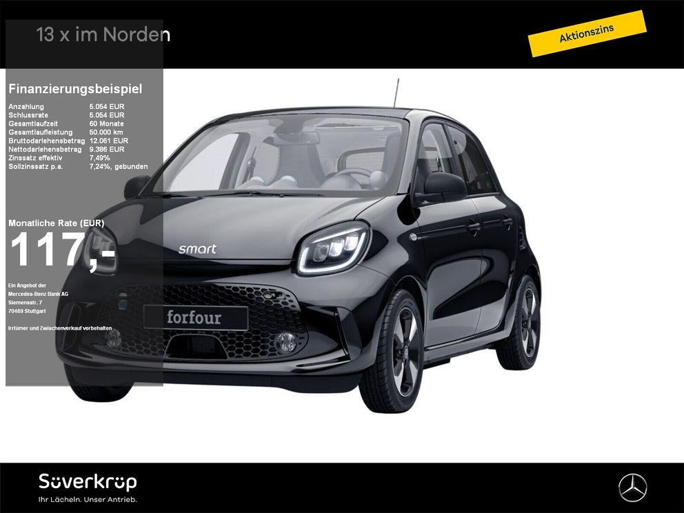 SMART EQ forfour passion EXCLUSIVE KAMERA PANO PDC SHD