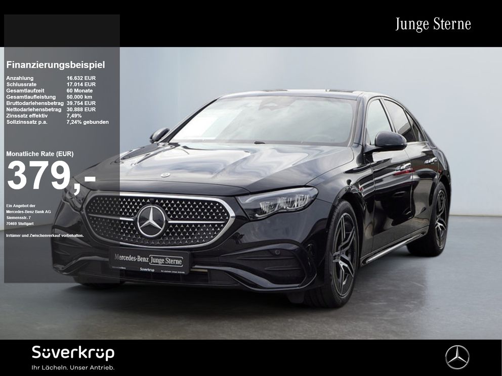 MERCEDES-BENZ E 200 , AMG NIGHT DISTR KAMERA SPUR Facelift PDC