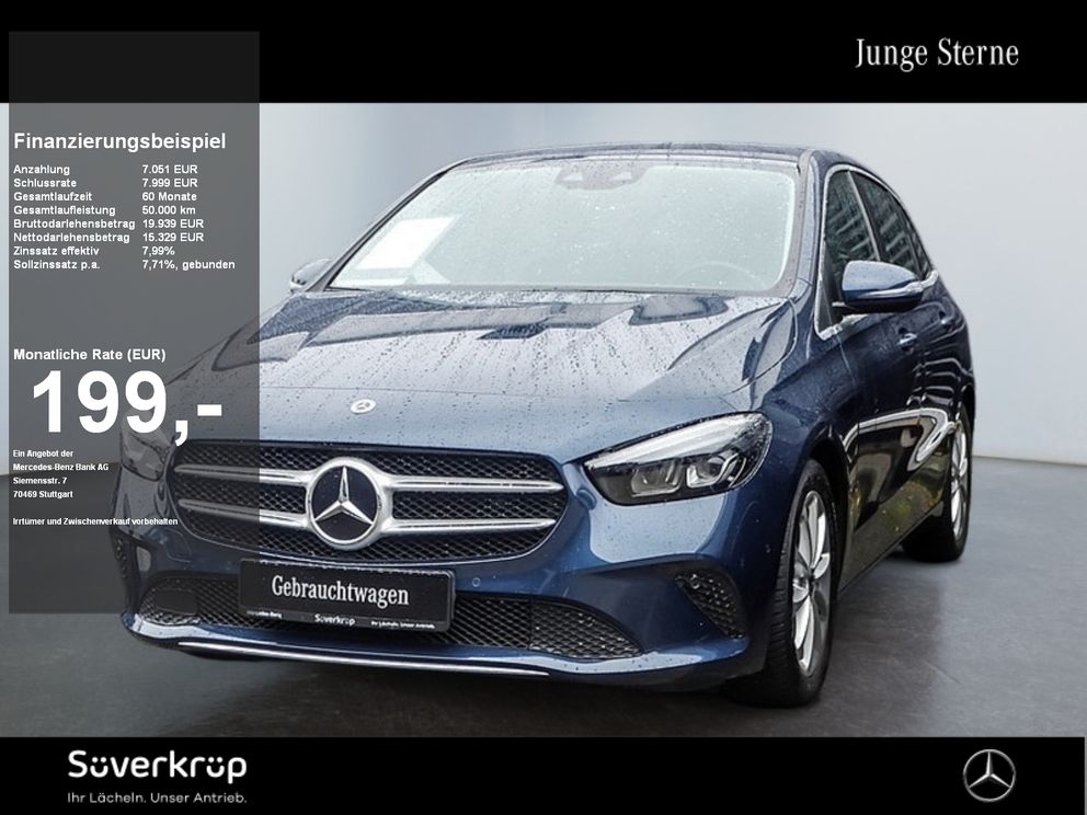 MERCEDES-BENZ B 200 d PROGRESSIVE MEMO AHK KAMERA SPUR PDC SHZ