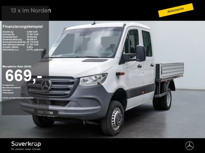 MERCEDES-BENZ Sprinter 519 PRITSCHE DOKA LANG KLIMA ALLRAD AHK