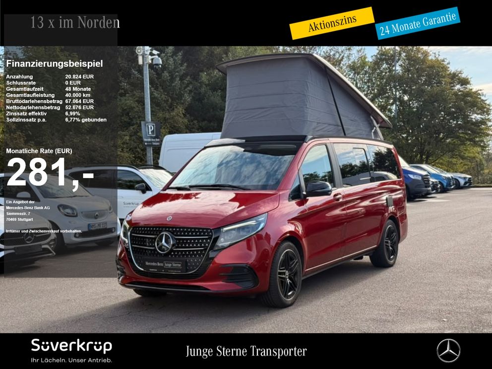 MERCEDES-BENZ V 250 MARCO POLO KÜCHE AIRMATIC AMG AHK 2,5T NIGHT