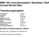 BMW 120 i Innovationspaket / Sportsitze / Stoff Econeer Bicolor Blau