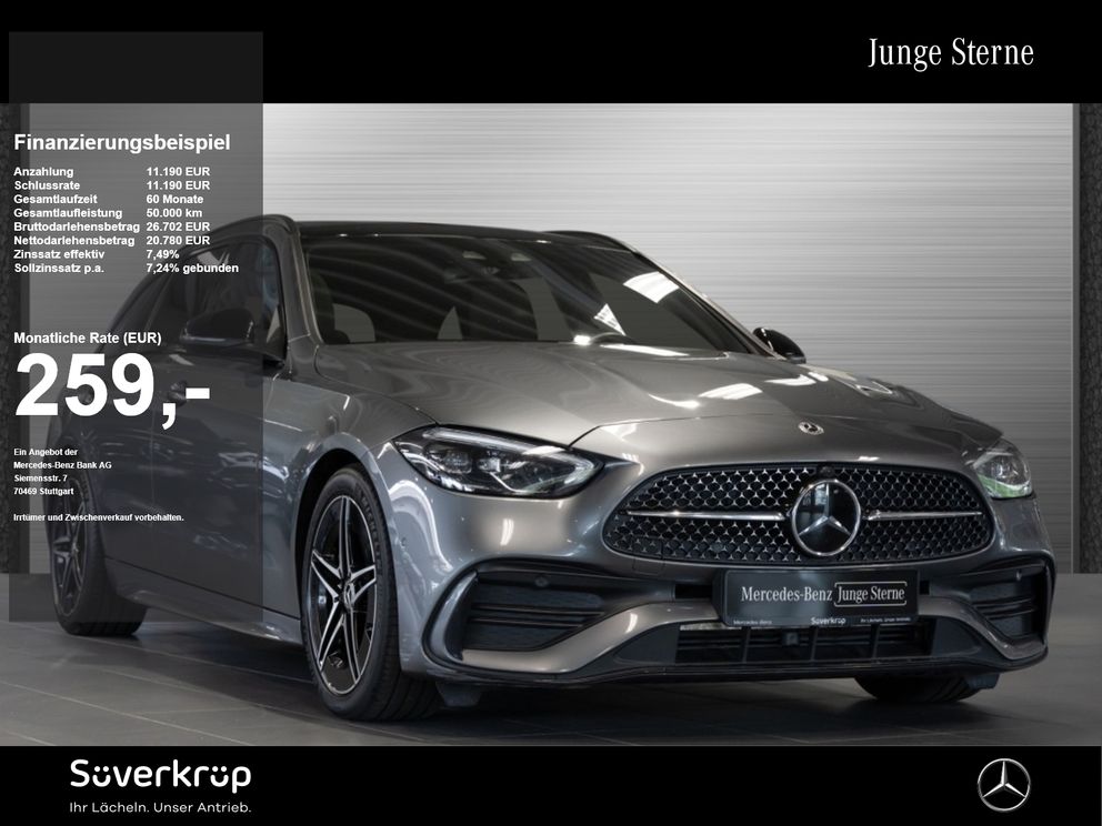 MERCEDES-BENZ C 200 d T //  AMG NIGHT AHK DISTR KAMERA PANO