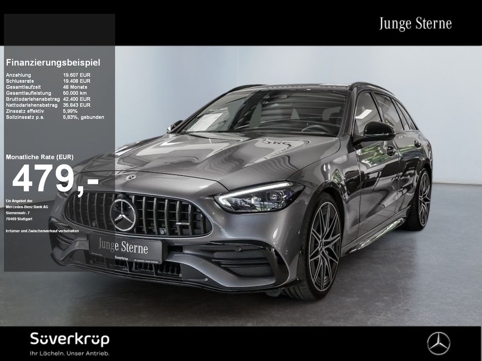 MERCEDES-BENZ C 43 T AMG 4M NIGHT DISTR SPUR PANO KAMERA PDC