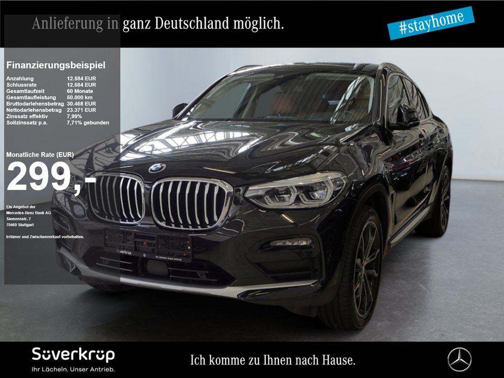 BMW X4 xDrive 20d xLine AHK DISTR KAMERA PANO SPUR