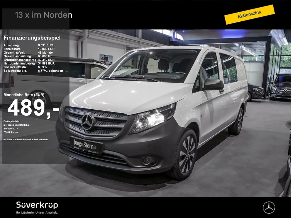 MERCEDES-BENZ Vito 114 KASTEN MIXTO LANG 5SITZER KLIMA AUTOM