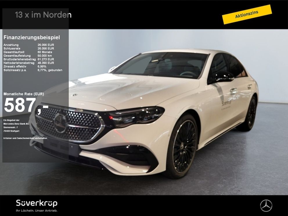 MERCEDES-BENZ E 220 d Limousine AMG NIGHT MEMO 360 DISTR SPUR
