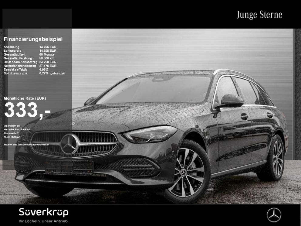 MERCEDES-BENZ C 300 e T // AVANTGARDE SPUR STANDH AHK KAMERA