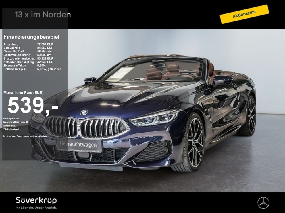 BMW 8 840 d xDrive M Sport SPUR KAMERA 360 DISTR