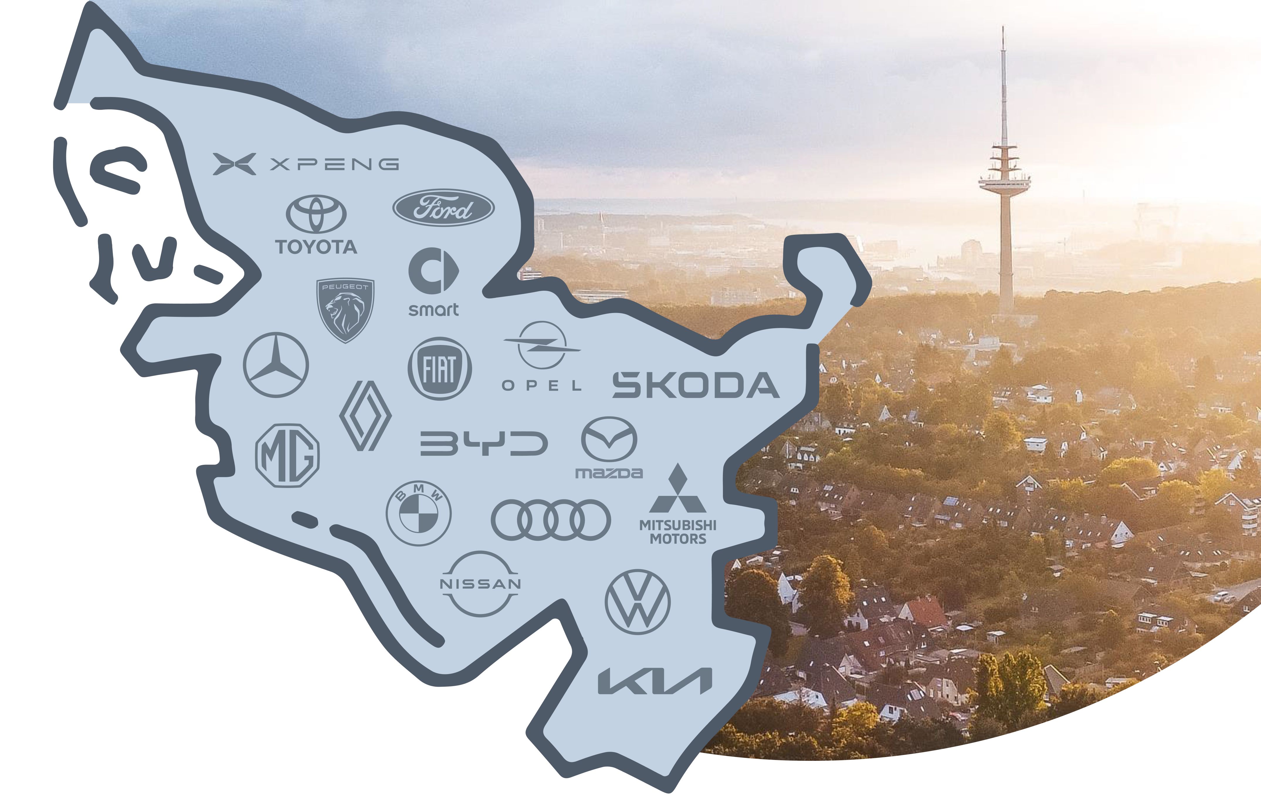 Mobilität Thoms Karte mit Marken