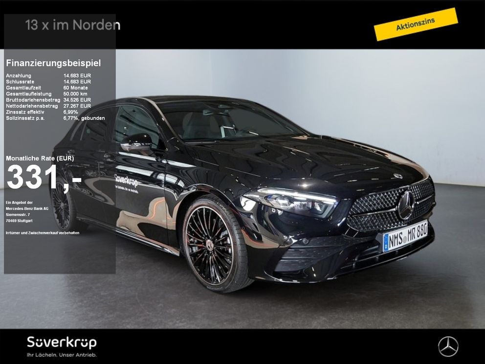 MERCEDES-BENZ A 220 d AMG NIGHT MULTI 360 DISTR KAMERA PANO