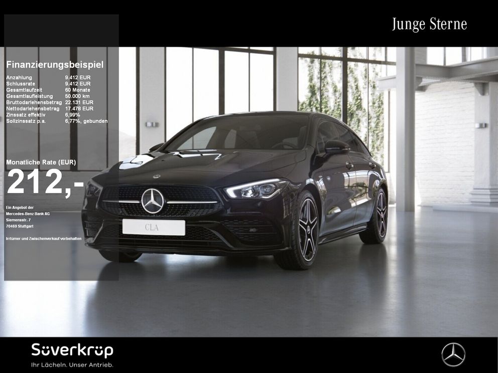 MERCEDES-BENZ CLA 250 e SB AMG NIGHT KAMERA PANO SPUR PDC SHD