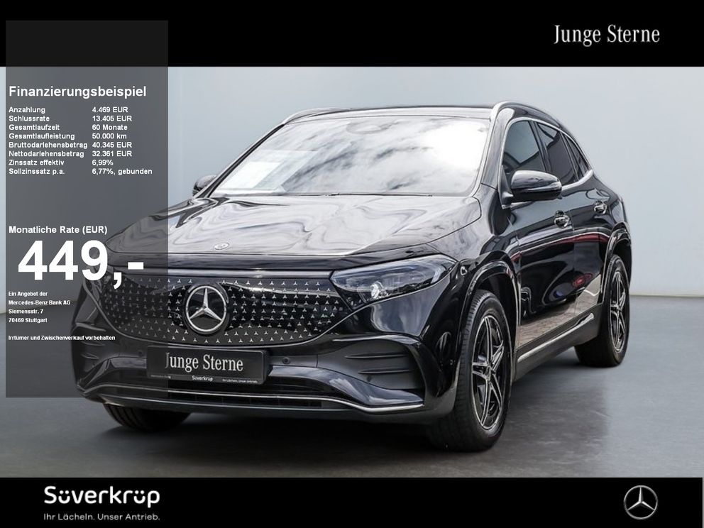 MERCEDES-BENZ EQA 300 4M , AMG Carplay elHeckkl Kamera Memo