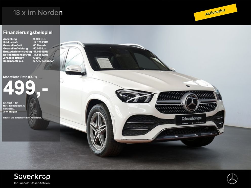 MERCEDES-BENZ GLE 450 4M AMG BURM WIDE MEMO MULTI 360 AHK PANO