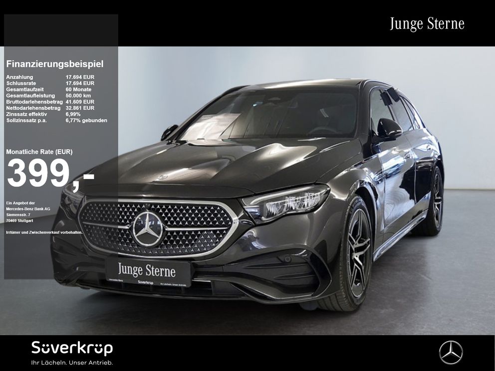 MERCEDES-BENZ E 200 T , AMG NIGHT AHK DISTR KAMERA PANO SPUR