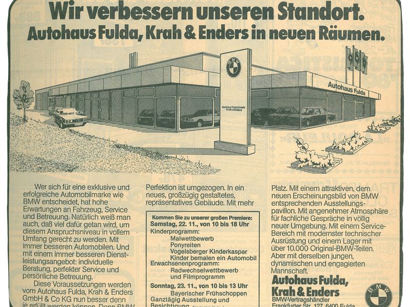 Anzeige Umzug Frankurter Straße, Fulda