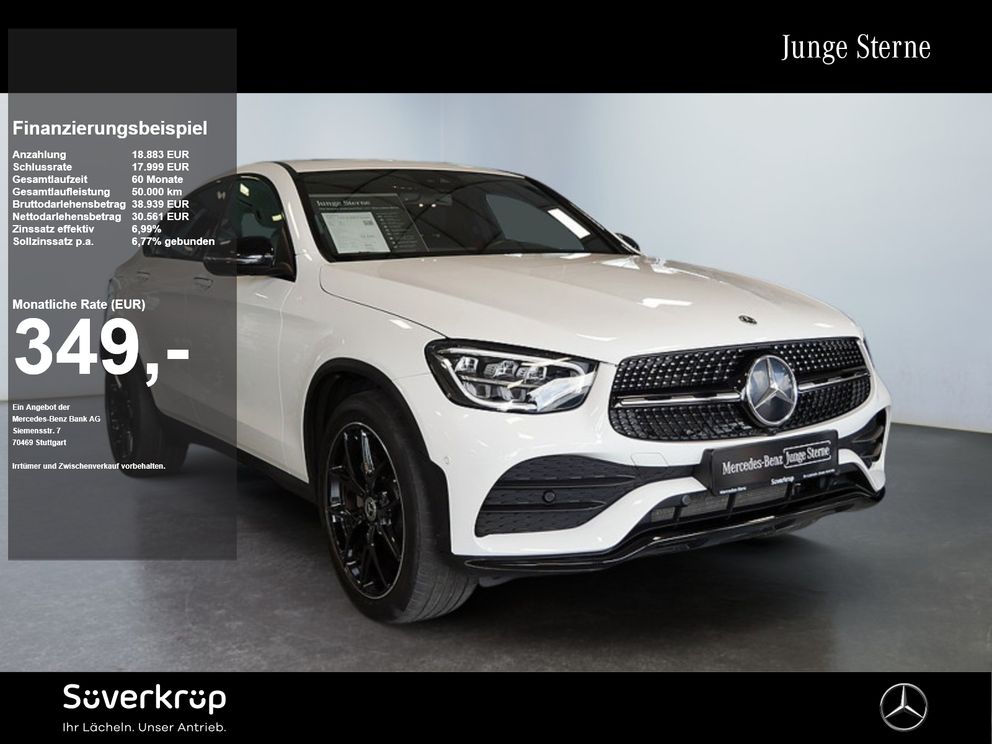 MERCEDES-BENZ GLC 220 d 4M Coupé , AMG BURM NIGHT MEMO 360 AHK